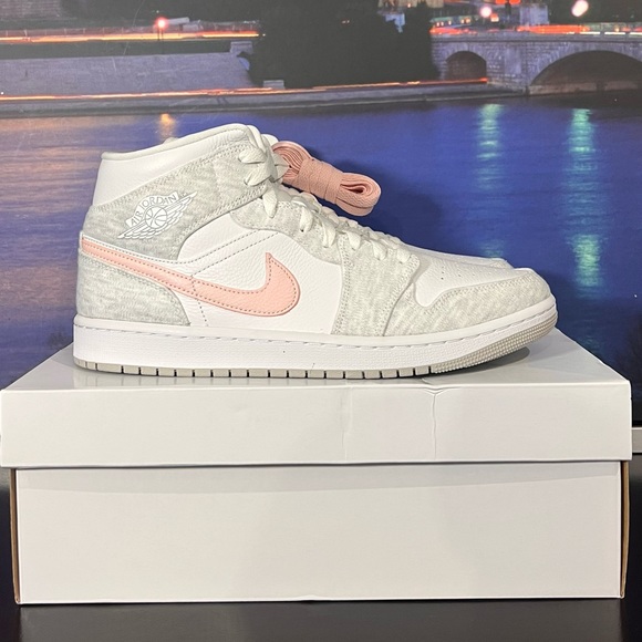 Size 12 WMNS Jordan 1 Mid “Light Iron Ore” - Picture 2 of 7